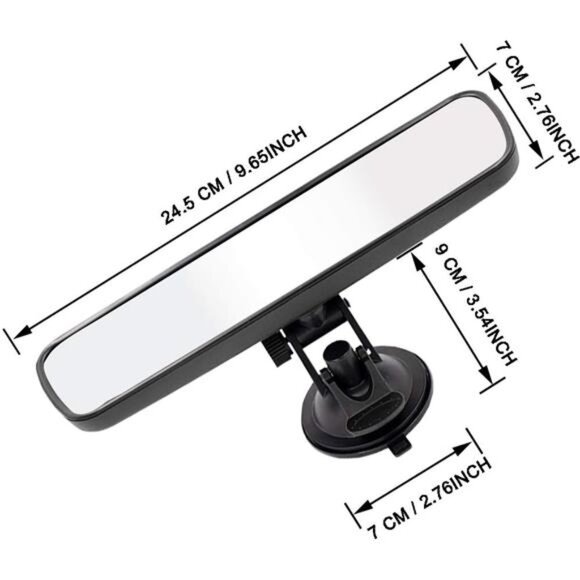 Rear View Mirror,Universal Thickened Anti-glare HD Car Interior Rear View Mirror - Picture 2 of 7